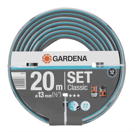Gardena Classic 20m 1/2" Set med 1x18215-20 & 1x18213-20