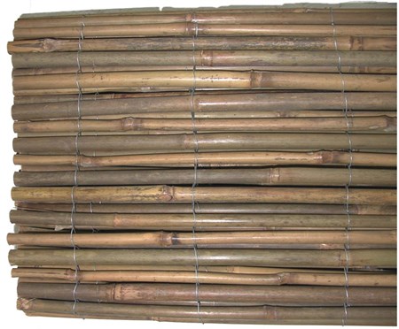 Vindskydd rund bambu 0,9x2,0 m