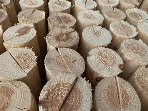 Granstör natur HALV 1,75m x 7 cm