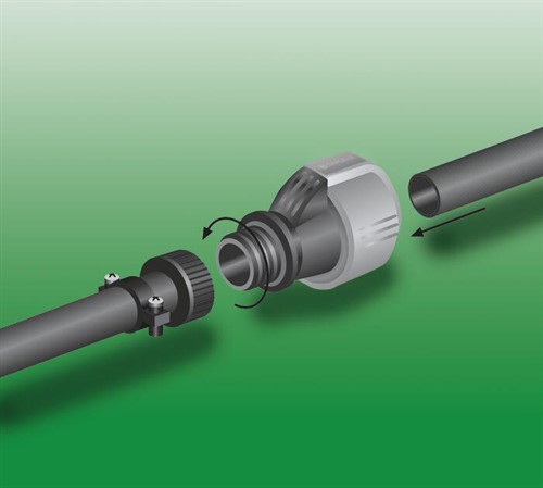 Gardena Anslutningsnippel, 25 mm x 1" inv.gänga